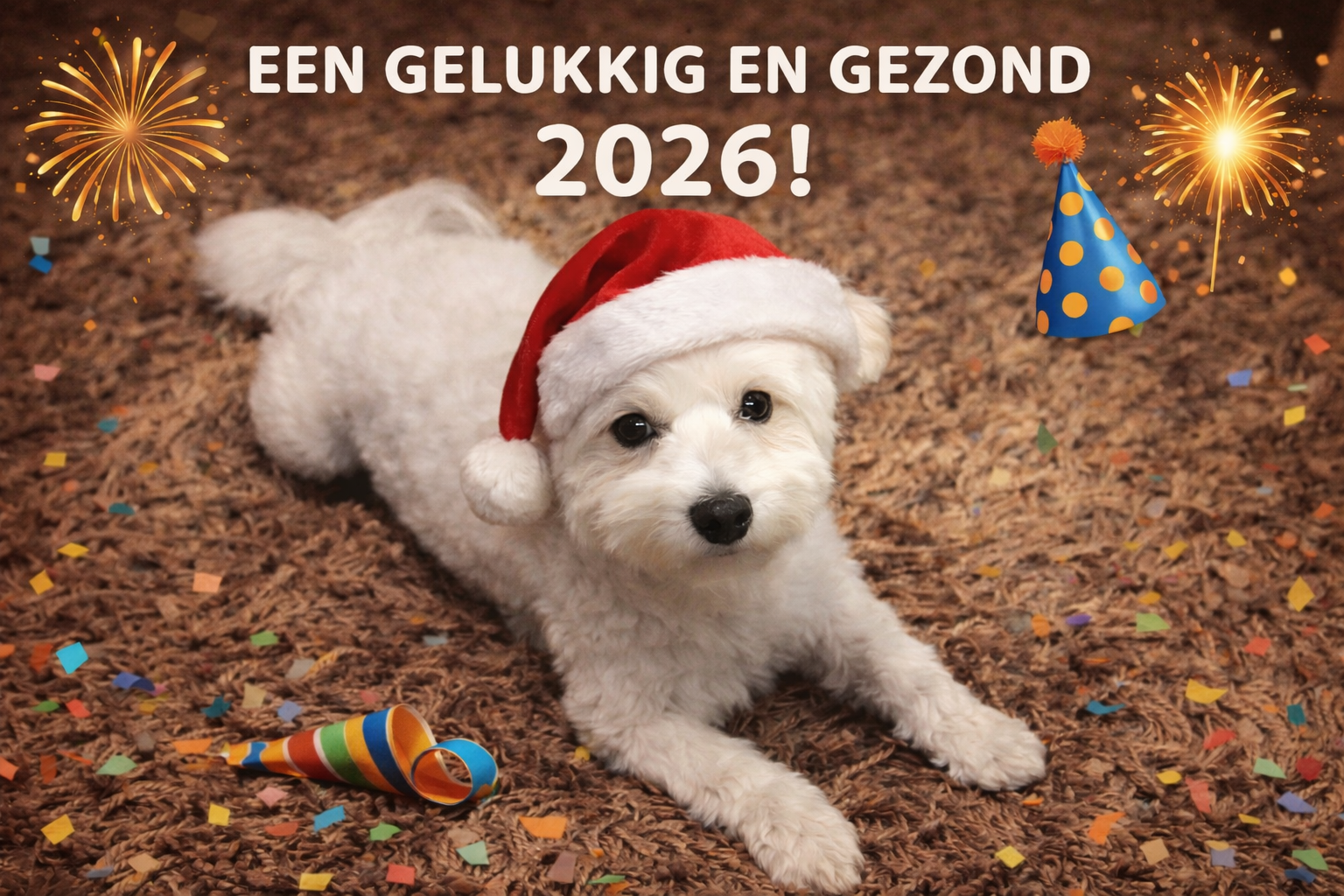 fons 2026 met kerstmuts